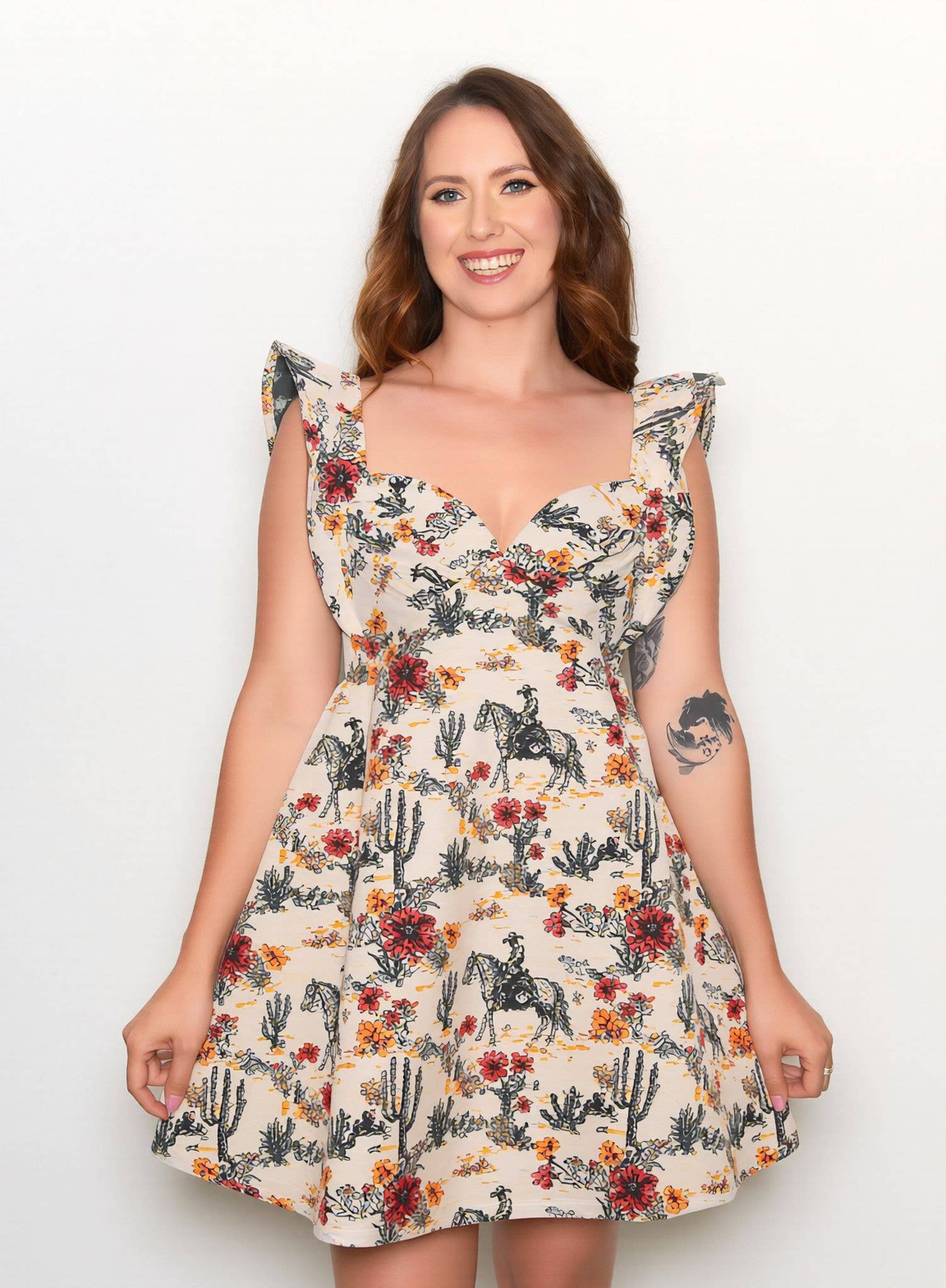 Desert Flower Ribbon Dress
